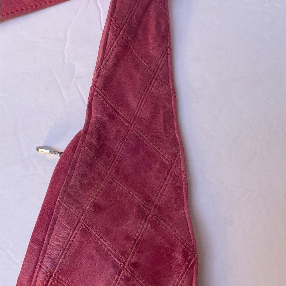 Pink Quilted Leather Sash Bag - Picture 12 of 15